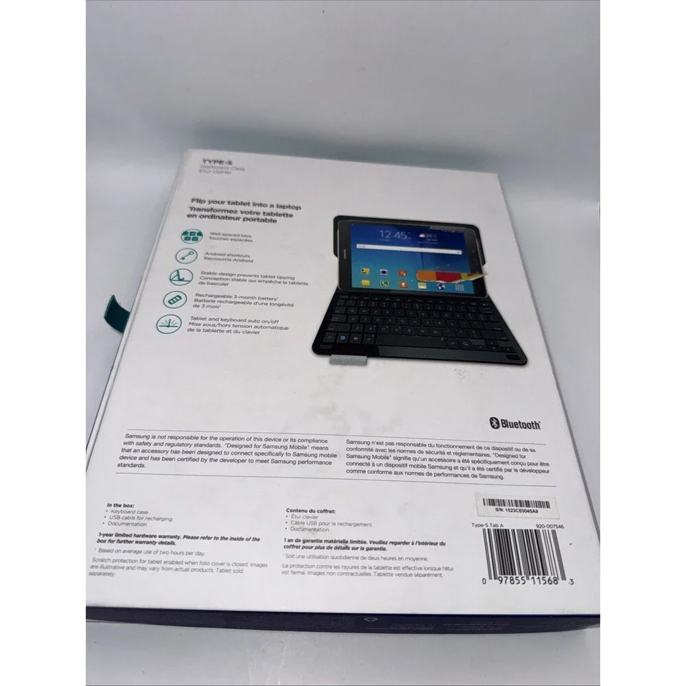 Logitech Type-S Keyboard Case For Samsung Galaxy Tab S2